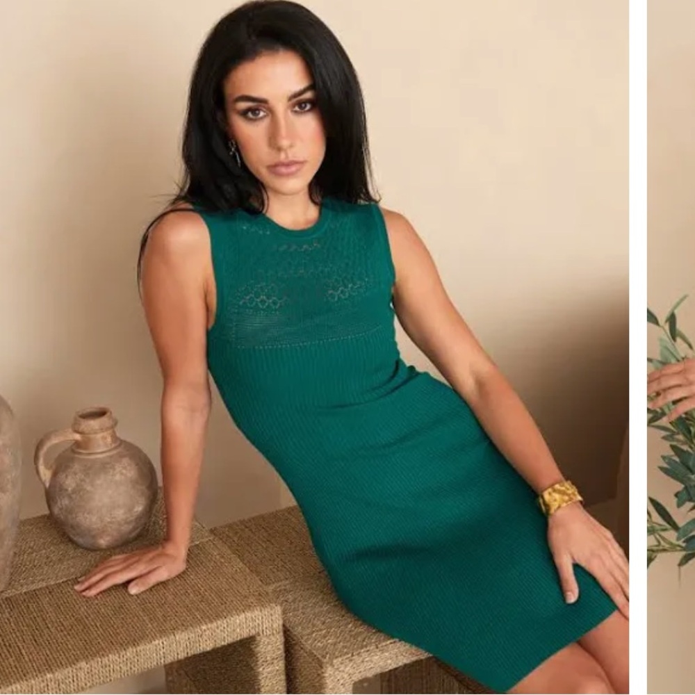 Amanda Uprichard Adara Mini Dress Teal M